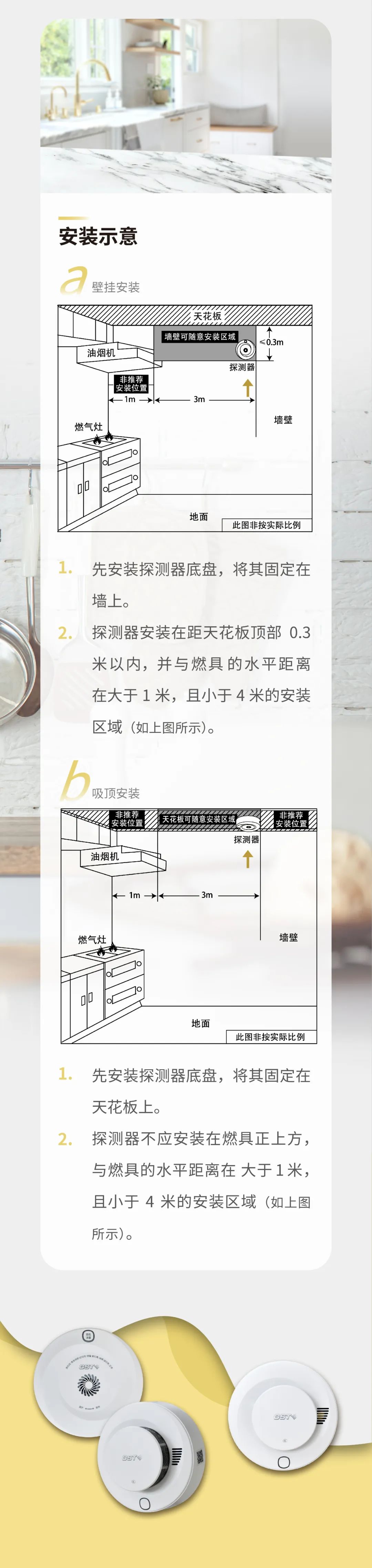 上海上海海湾消防GST全新一代NB独立式烟感气感探测器安装