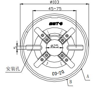 DZ-03定位底座 上海海湾底座